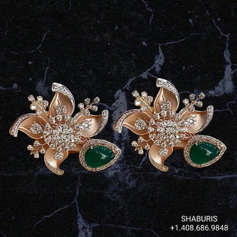 Designer Diamond Stud Earrings Manufacturer Supplier from Surat India